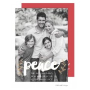 Christmas Digital Photo Cards, Peace Vines Overlay, Take Note Designs